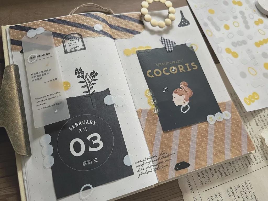 Rhythm of Circles Sticker & Postcard Set by Avocado Mori