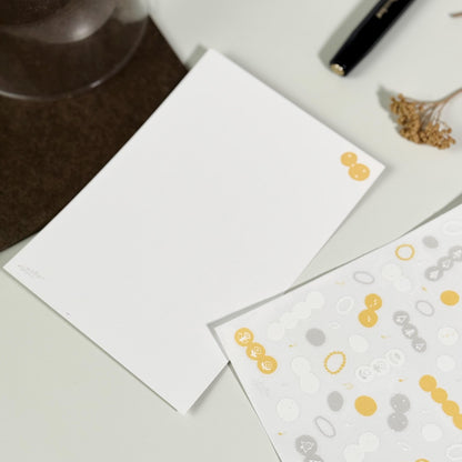 Rhythm of Circles Sticker & Postcard Set by Avocado Mori