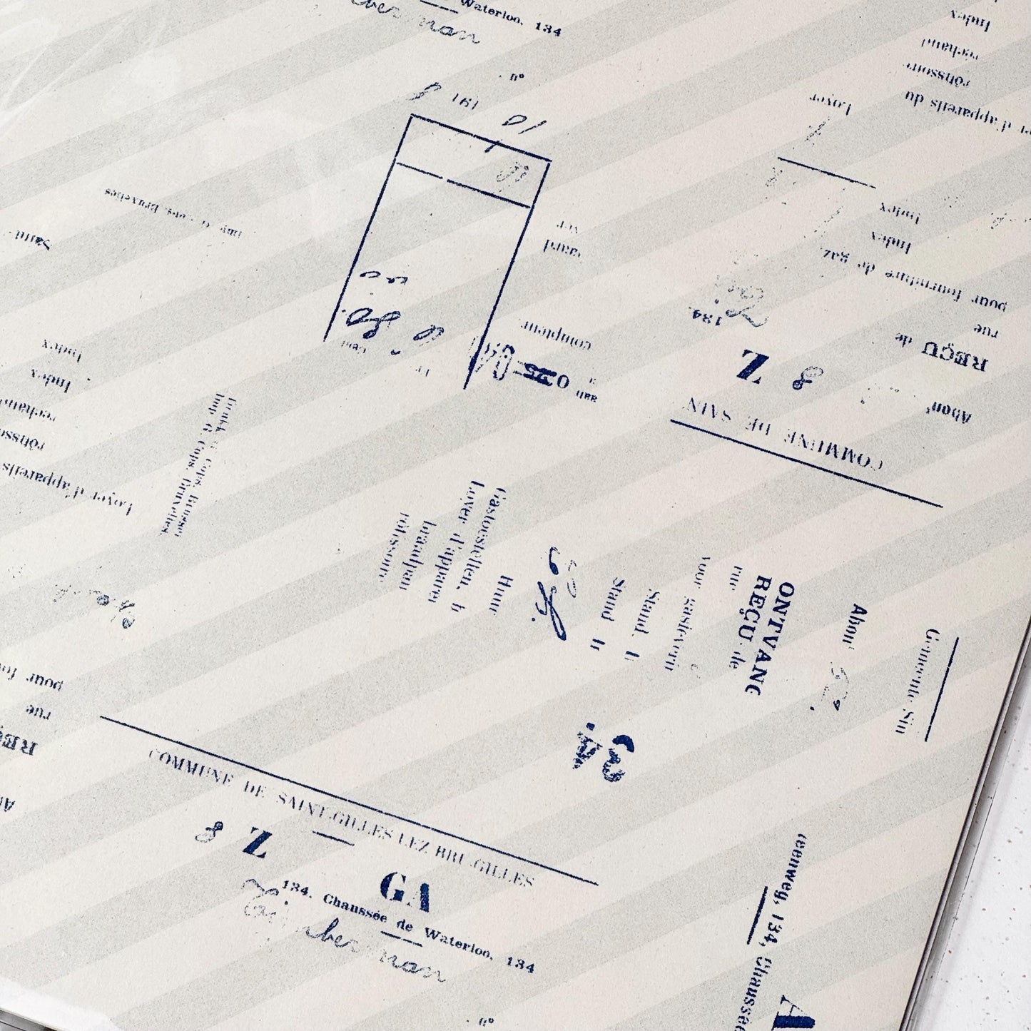 Wrapping Paper Set 'Music 01' M-033 by Yohaku (Rare, Postal, Modern elegant)