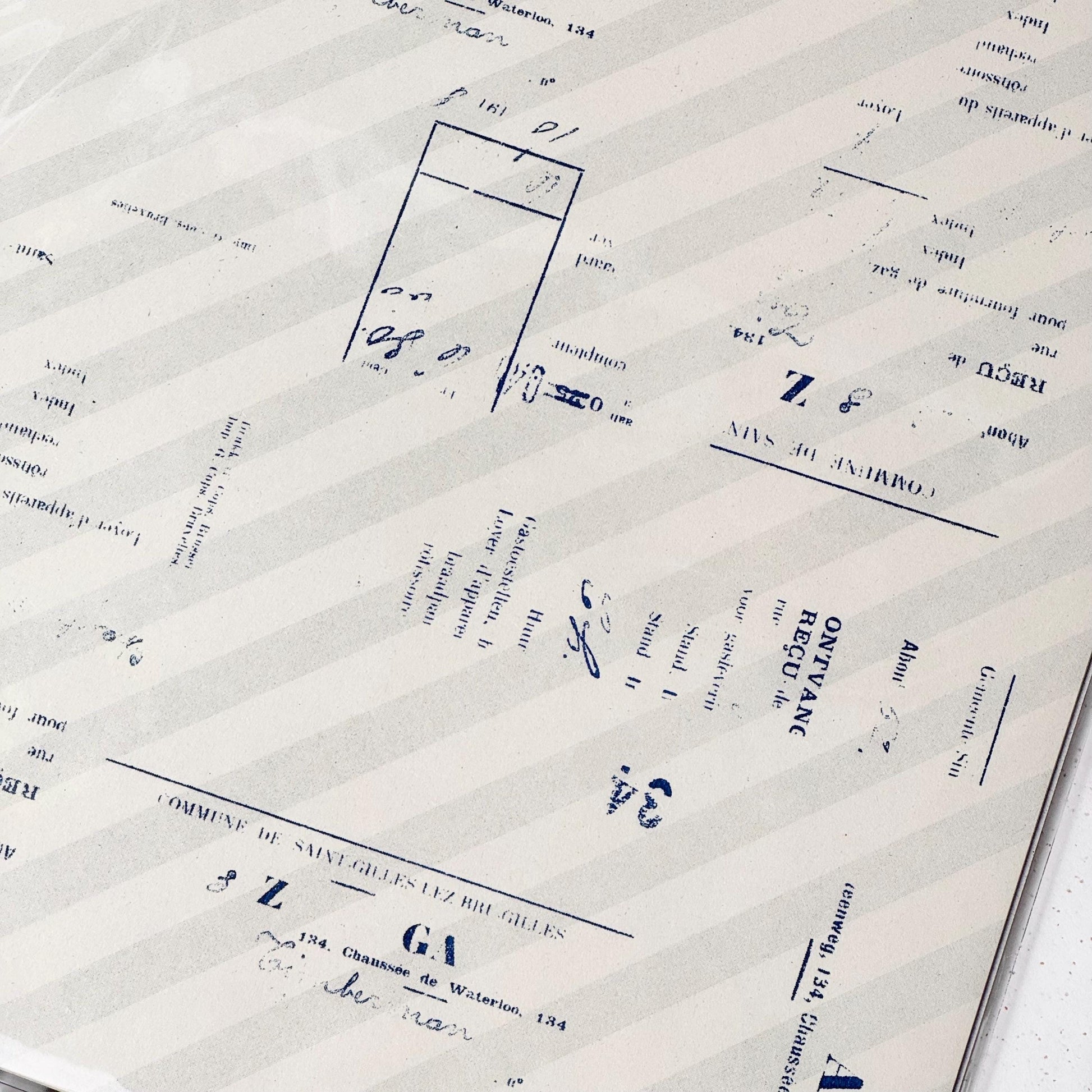 Wrapping Paper Set 'Music 01' M-033 by Yohaku (Rare, Postal, Modern elegant)