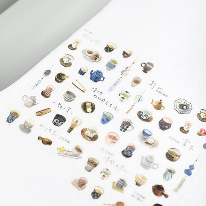 Transfer Sticker 'Tea House' by Pion - 2 designs (Modern elegant)