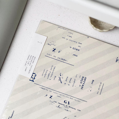 Wrapping Paper Set 'Music 01' M-033 by Yohaku (Rare, Postal, Modern elegant)