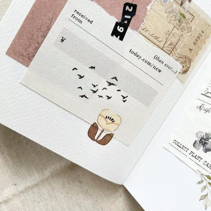 Wooden Stamp 'Flock of Birds by Pion (Rare, Modern)
