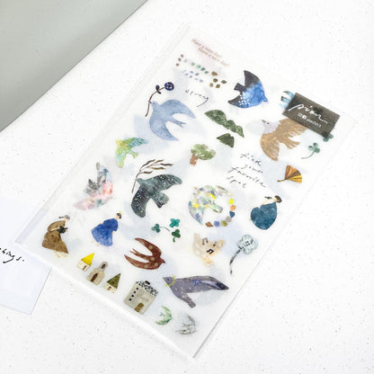 Transfer Sticker 'Bird Island' by Pion - 2 designs (Modern elegant)