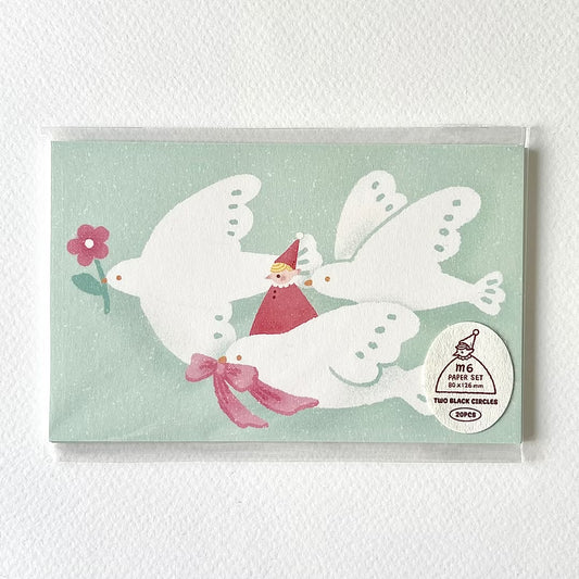 Little Elf and Flying Birds - M6 Memo Pad