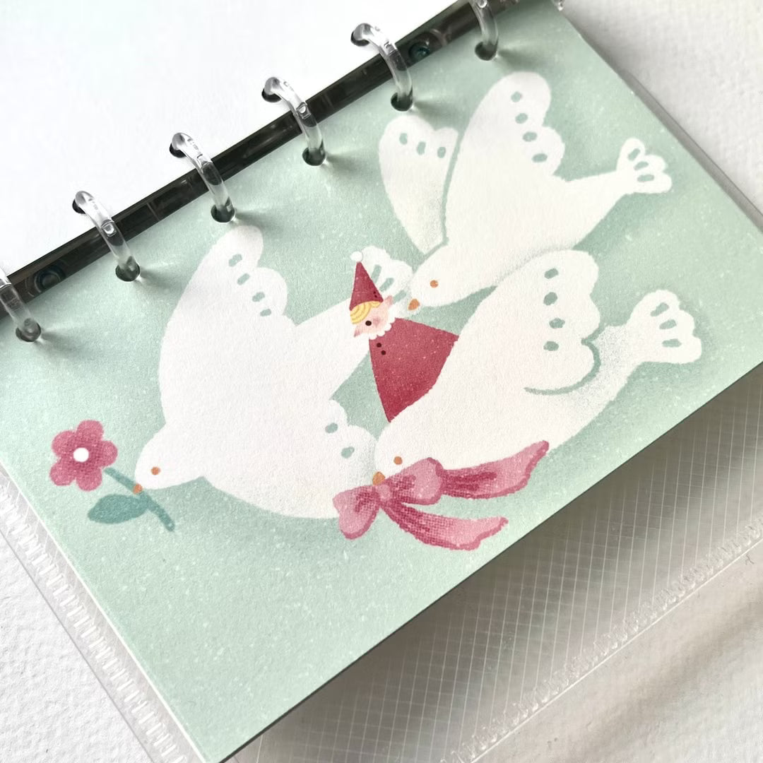 Little Elf and Flying Birds - M6 Memo Pad