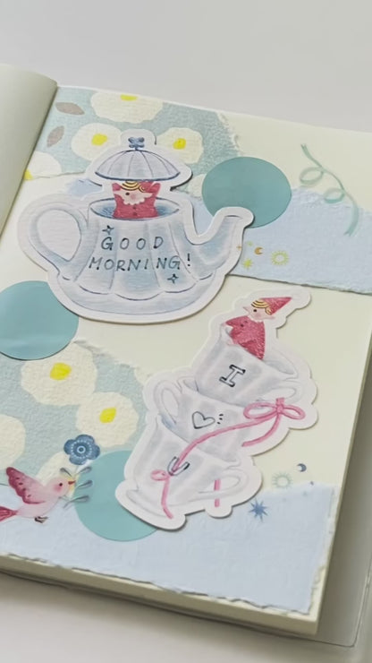 'The Good Time Series' Swan and Hat Memo Card Set